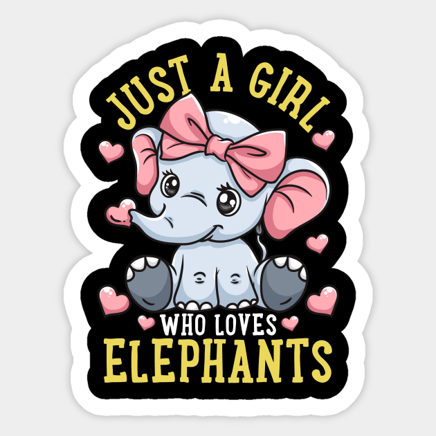 Elephants Elephant Lover Sticker by KAWAIITEE